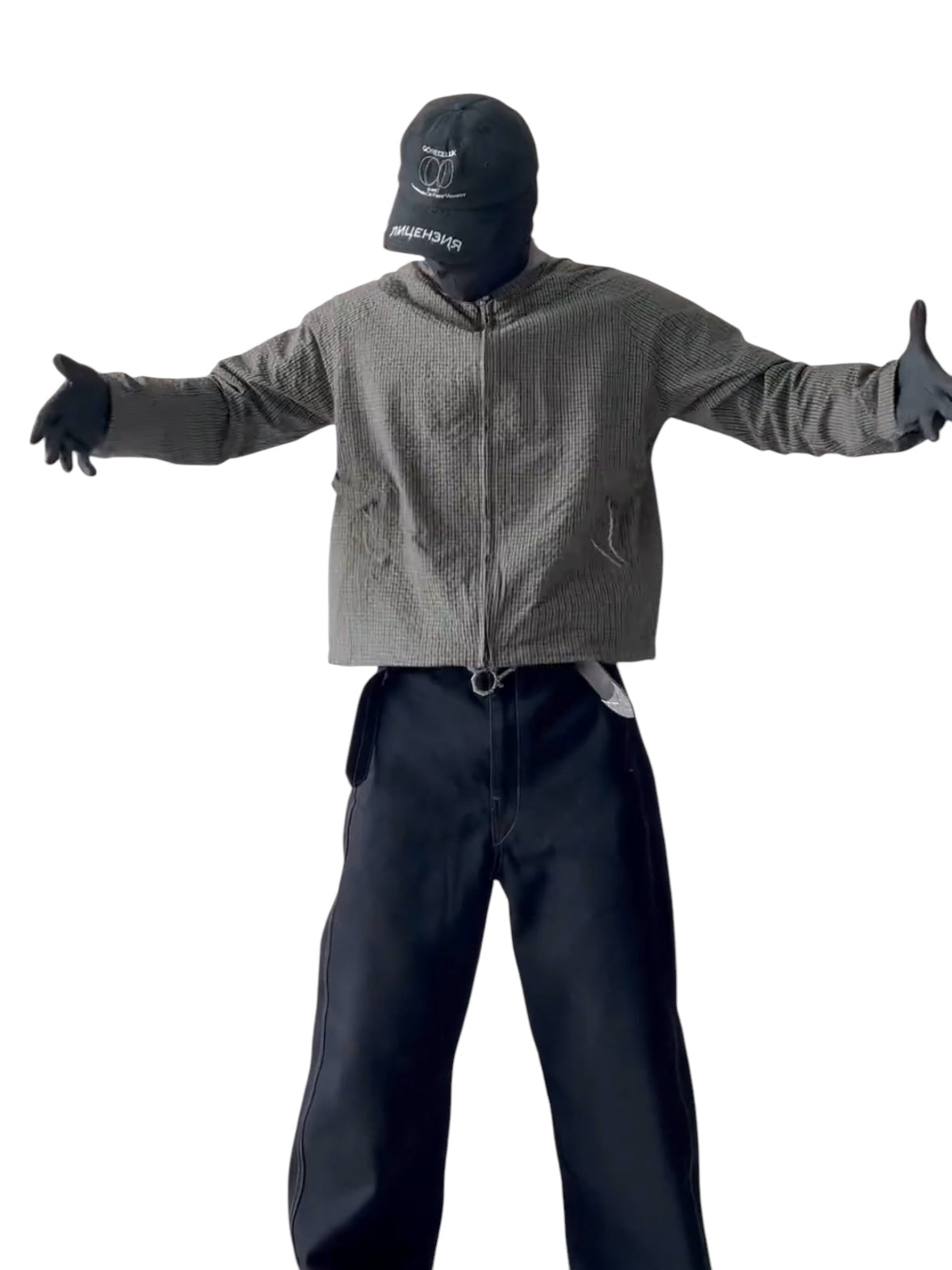 [DIMC] MESH TEXTURE HOODED JACKET st5021