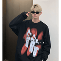 color contrast printing sweater sinclub111