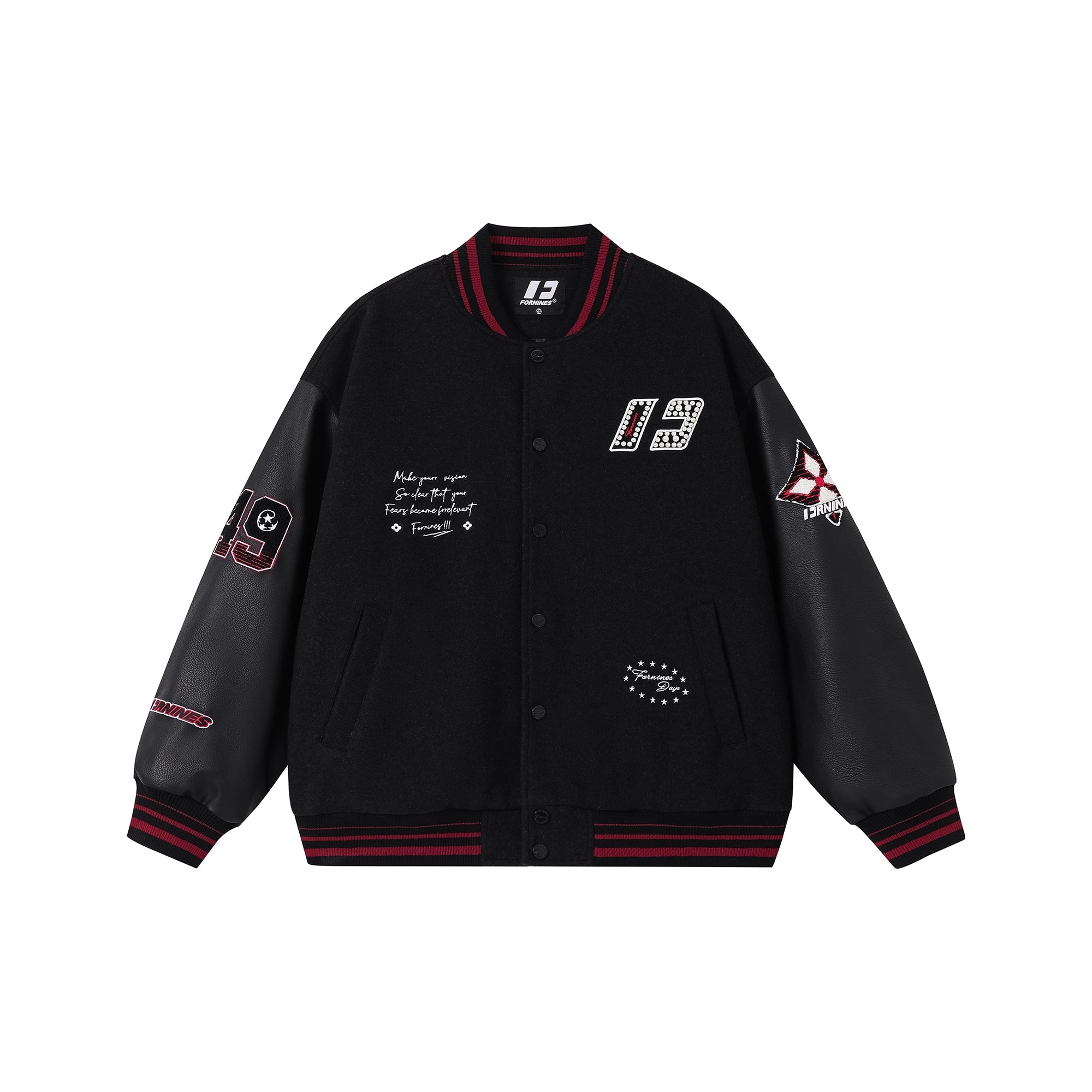 Embroidered vintage baseball jacket SIN0995