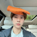 Funny abstract sun hat - uv protection, creative 3d printed palm headband, photo prop sinclub5006