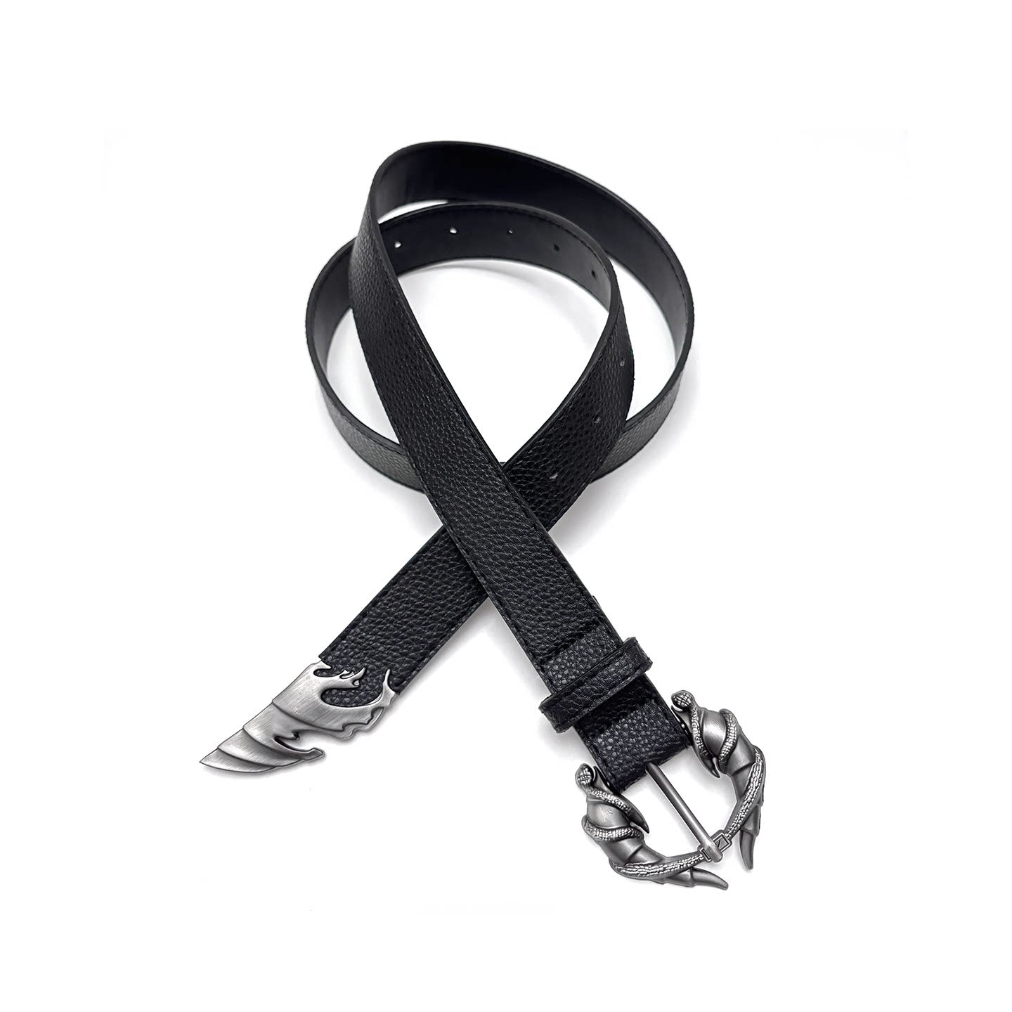 Candle dragon functional belt dark wrapped tail dragon claw niche matching belt men's trendy