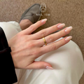 Nude Aurora Old Money Aesthetic Short Nails Luxury Aurora Chrome Clean Girl Minimalist Handcrafted Press-On Nails