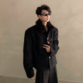 Winter light luxury high-end sense fur collar design sense small fragrant style jacket men's ruffian handsome top tide