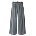 American old money style draped elastic waist loose pants men's pinstripe pants classy casual pants  sinclub6863
