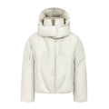 White duck down jacket deconstruction design removable hat bread jacket warm windproof down jacket men