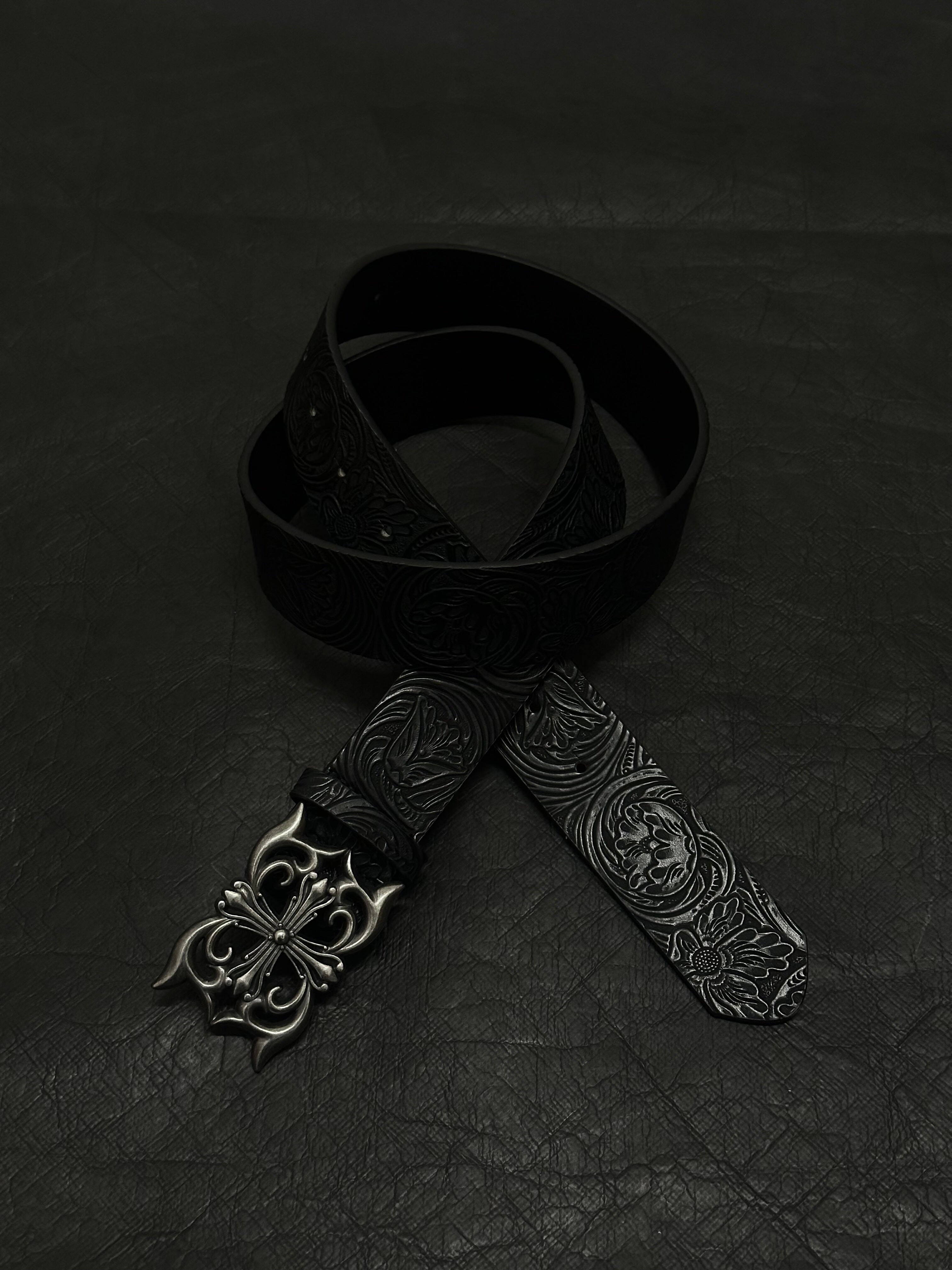 Medieval dark style cross belt rivet belt punk style niche accessories