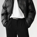 PU Leather Cotton Down  sinclub3011