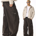 Vintage washed distressed deconstructed cargo pants   SIN0859