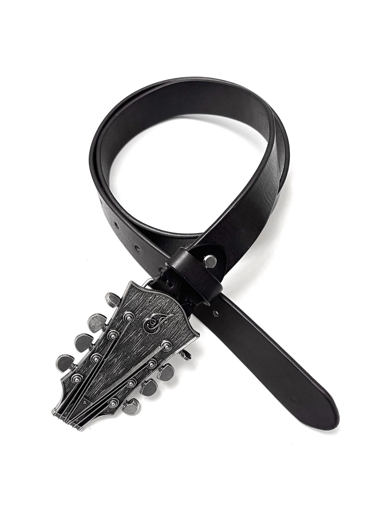 Original design medieval leather belt guitar head imported top layer cowhide belt niche