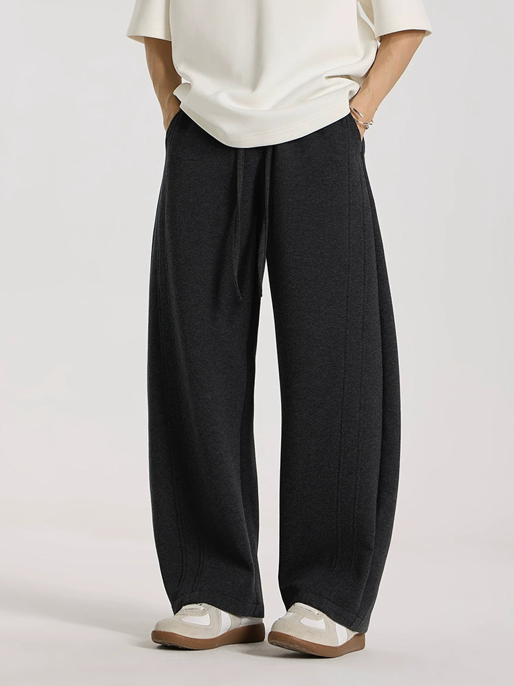 Gui Mousse Air Cotton Silhouette Versatile Casual Straight Pants Comfortable Sweatpants