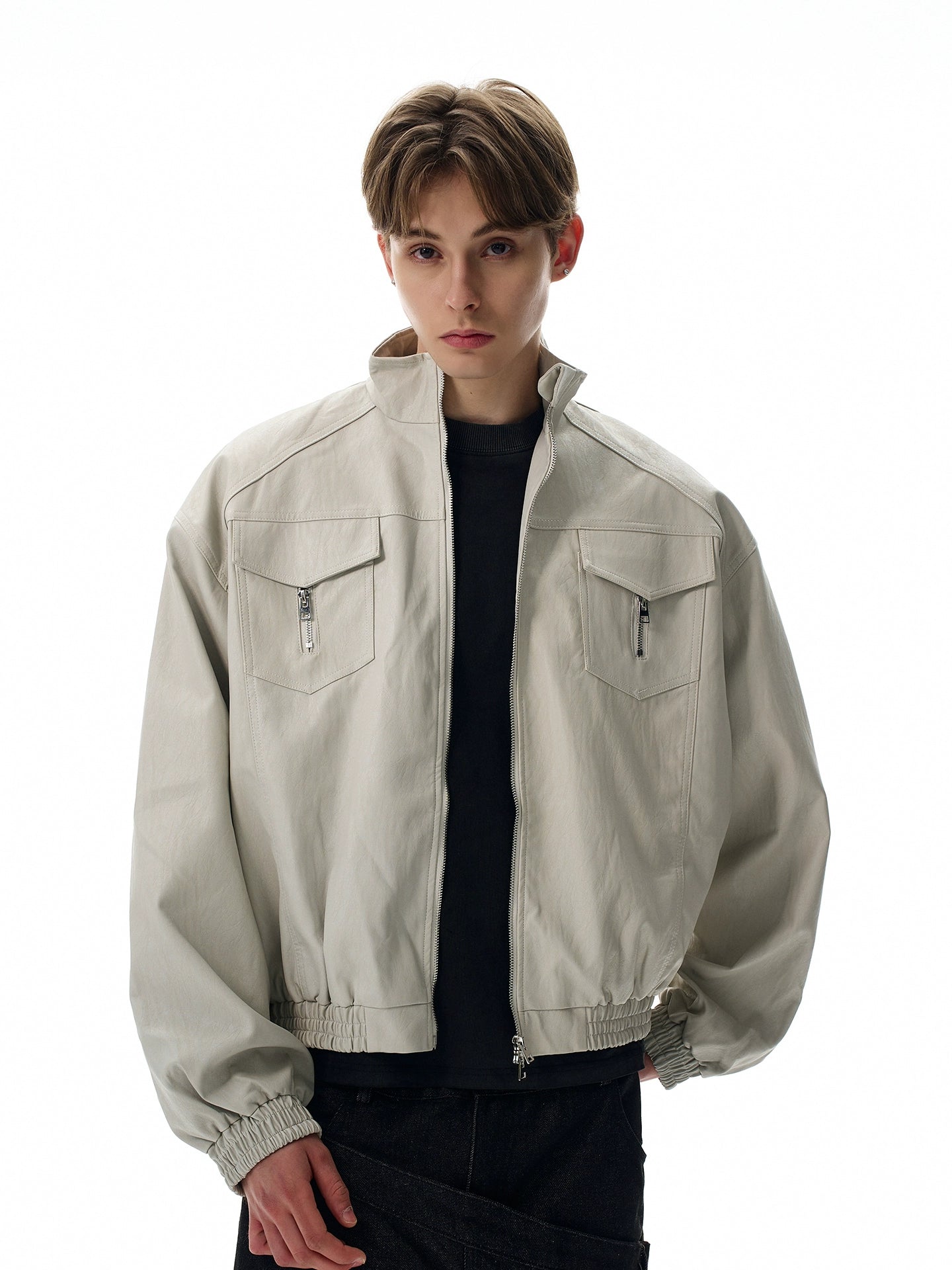 Vintage cleanfit silhouette front shoulder jacket SIN0959