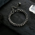 Men's bracelet - premium, minimalist, stylish, trendy, hip-hop, european & american retro, titanium steel bangle WY8009