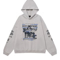 Heavyweight american hip-hop print hoodie - couple's outerwear SIN0848