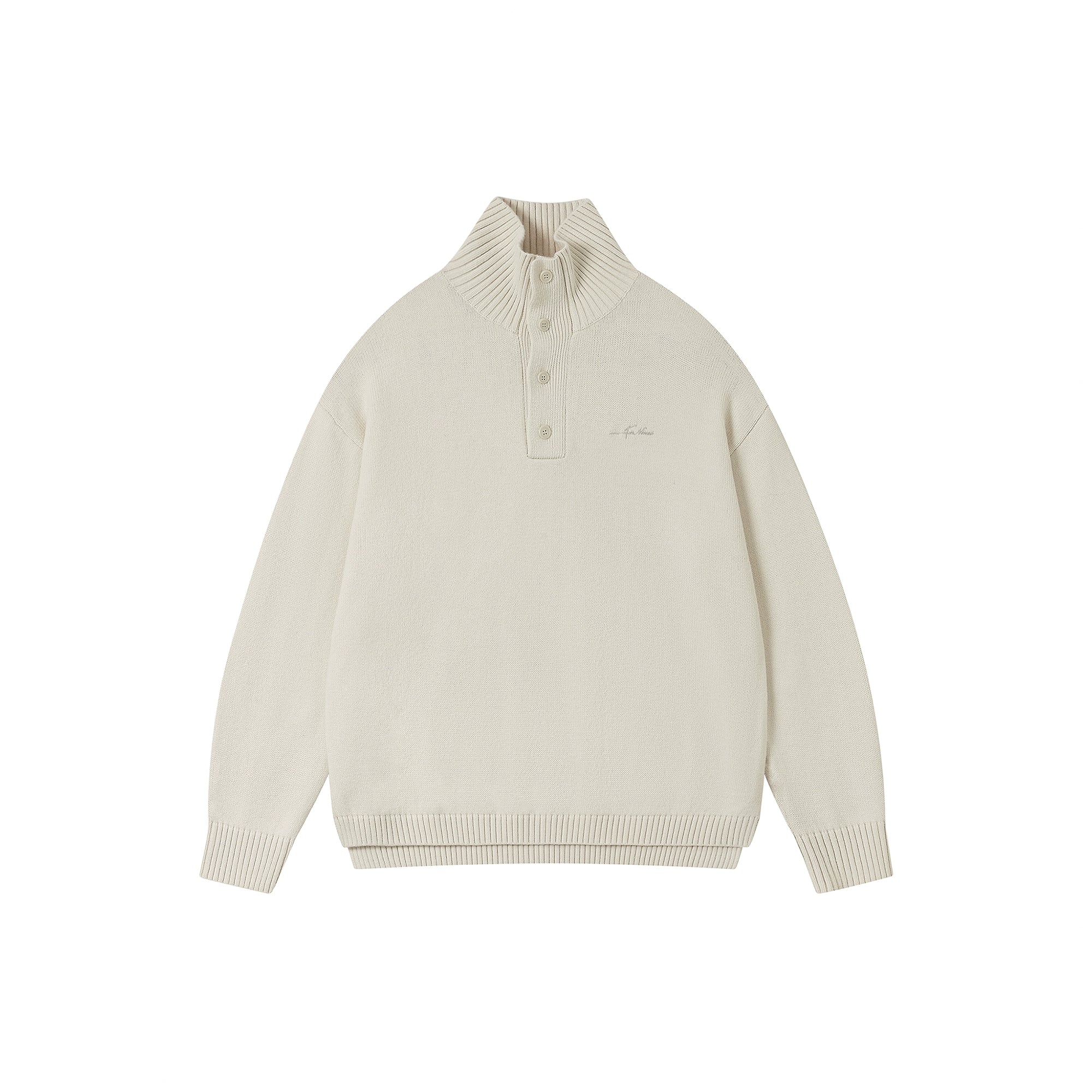 Warm turtleneck sweater men's embroidery lazy couple outfit SIN0801