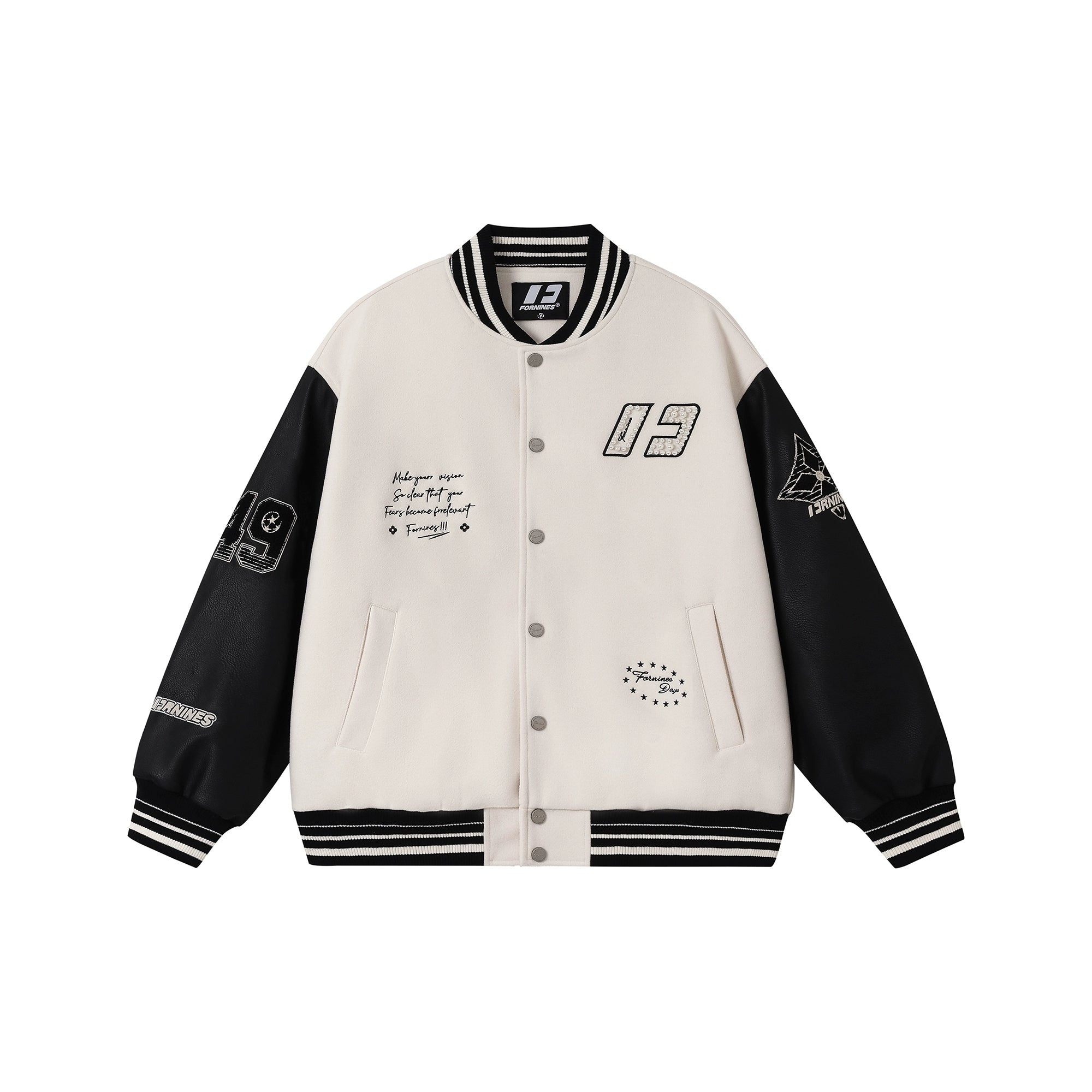 Embroidered vintage baseball jacket SIN0995