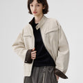 Heavy washed canvas second generation Harrington jacket men's cieanfit tooling stand-up jacket