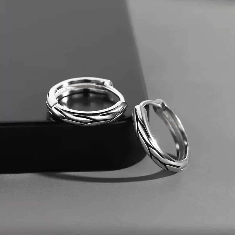 Ivy earrings s925 sterling silver niche men's trendy classystylishmen earrings