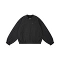 Plaid motorcycle stand collar coach jacket embroidered outerwear  SIN0882