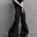 Trendy casual pants for men - new summer korean style loose fit high street ins style flare trousers sinclub2660