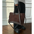 Maya Suede Tote Bag Large Capacity Shoulder & Crossbody-sinclub507
