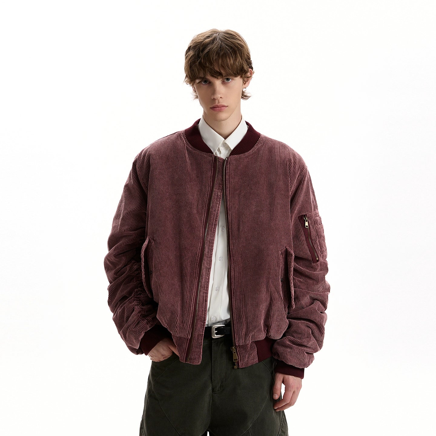 Vintage corduroy old aviator baseball jersey SIN0962