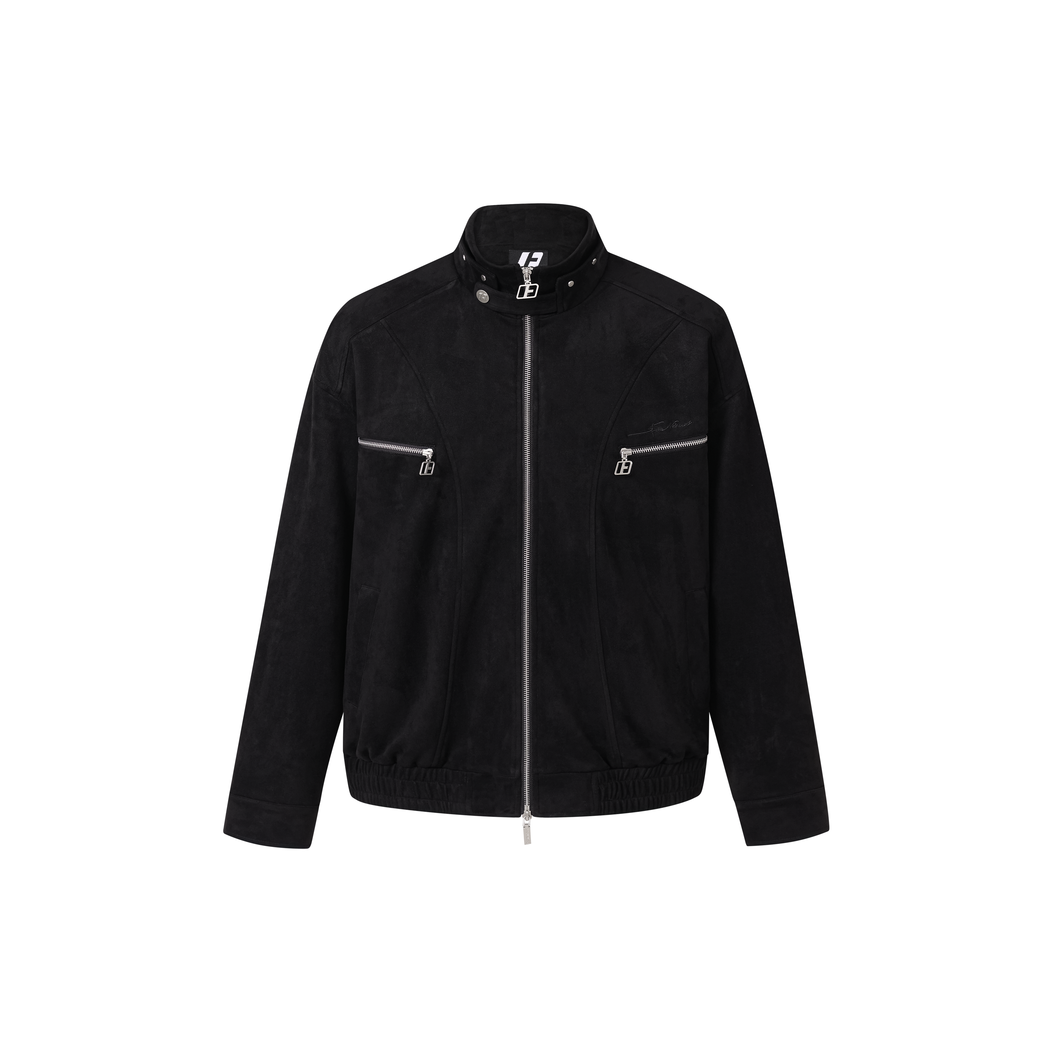 Heavy stand-up collar suede jacket couple loose coat SIN0991