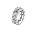 European and american street style full diamond ring for men, hip-hop personality index finger large size ring WY8014