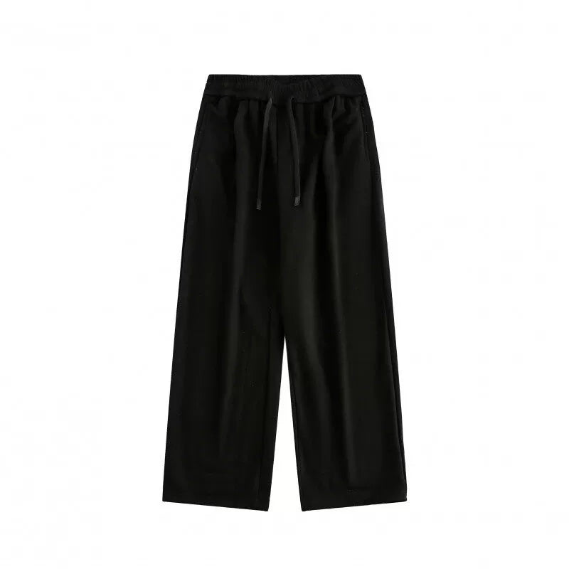 Fleece thickened men's and women's loose straight pants SIN0909