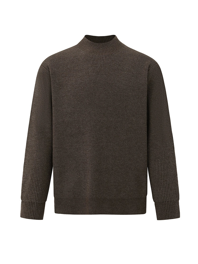 Semi-turtleneck pullover men's winter warm bottoming shirt Korean trend simple casual knitted sweater