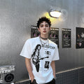 Trendy brand short-sleeve t-shirt for men - new summer streetwear print design, pure cotton, relaxed fit tee  sinclub6902