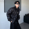 Large lapel high sense cleanfit cotton jacket men's winter design sense thickened cotton jacket