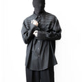 High-quality pure cotton tencel long sleevesshirt men's topstitched classy handsome loose shirt trendy