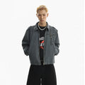 Trendy brand cross metal lapel jacket men's spring cool high-end loose short jacket TP533