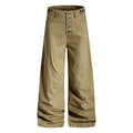 American retro street button wide leg jeans men's loosecleanfitstraight-legpants sinclub6105