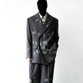 Wheat embroiderspring & fallnew arrivalclassy heavy industry suitsuitmalelooseoutwear