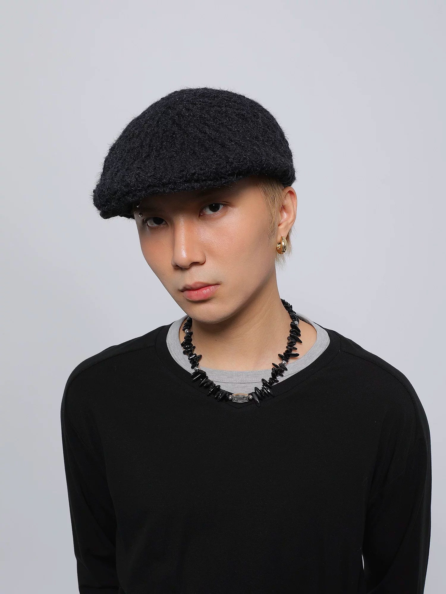 Niche styleknitting peaked capfall and winterartsyeasiest for matchforward capreverse beret