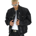 Heavy washed denim jacket SIN0973