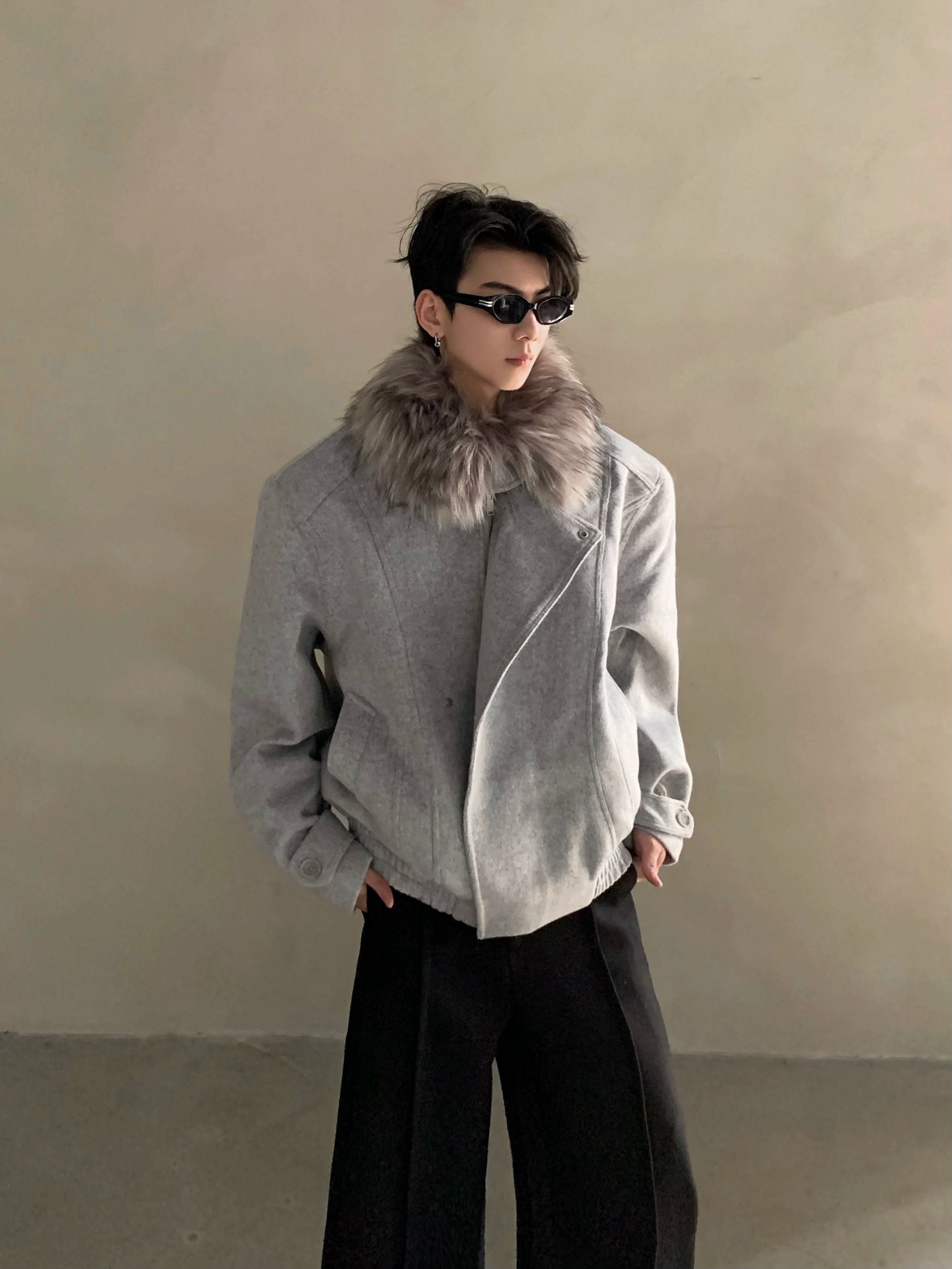 Winter American retro sweater cotton-padded coat men's thickened warm hooded jacket high-end cotton clothes tide