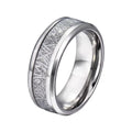 Chaotic branch rime niche titanium steel ring WY8001