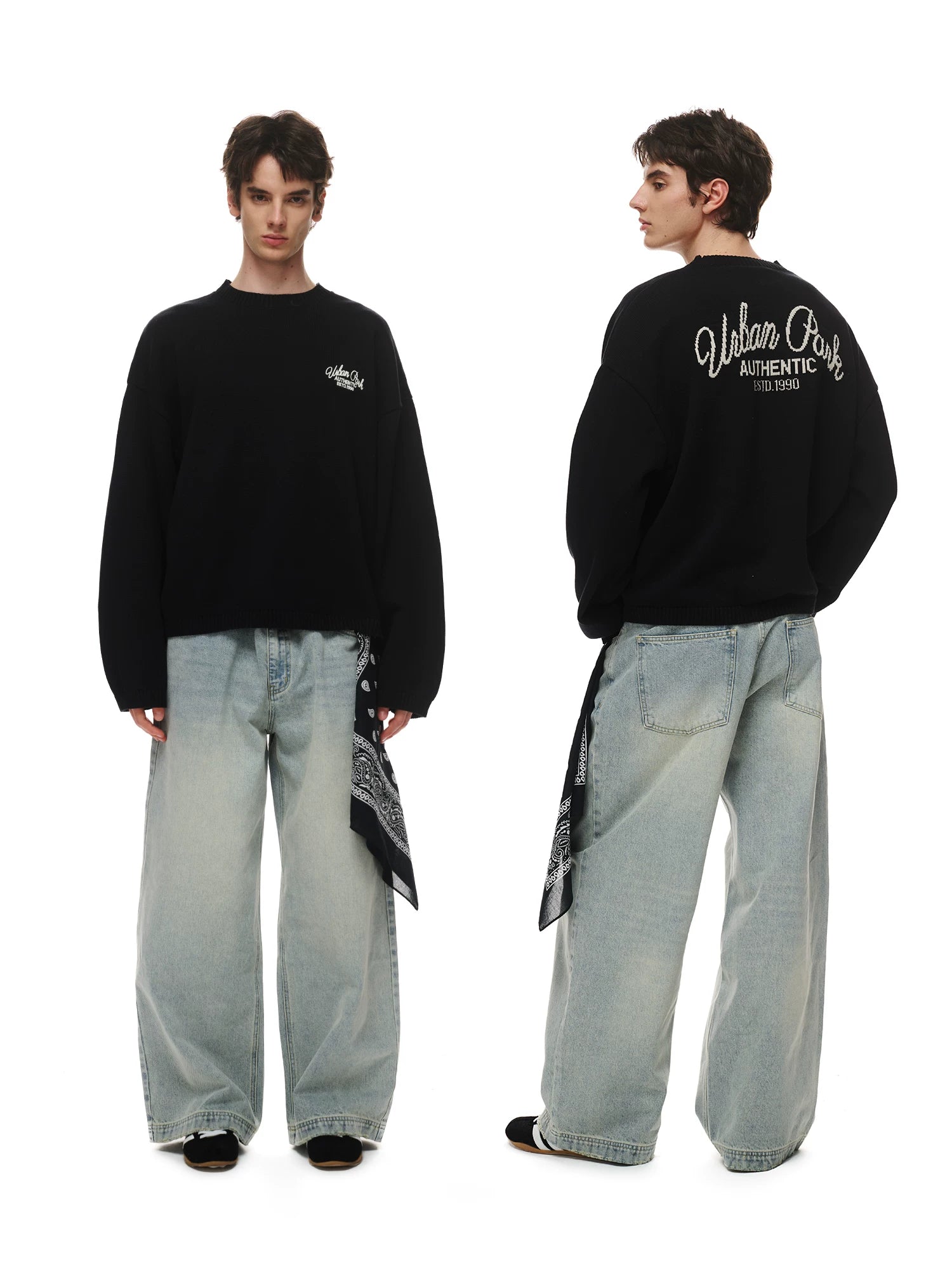 Jacquard design sweater SIN0839