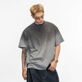 Distressed Gradient Cotton Tee-sinclub28