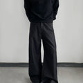 Men’s Straight-Leg Pants – American Casual Clean Fit Wide-Leg Work Trousers, Easy to Style sinclub6198