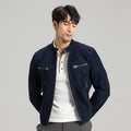 3d tailored south african crossbred goat suede windbreaker jacket - genuine leather outerwear for men sinclub0691