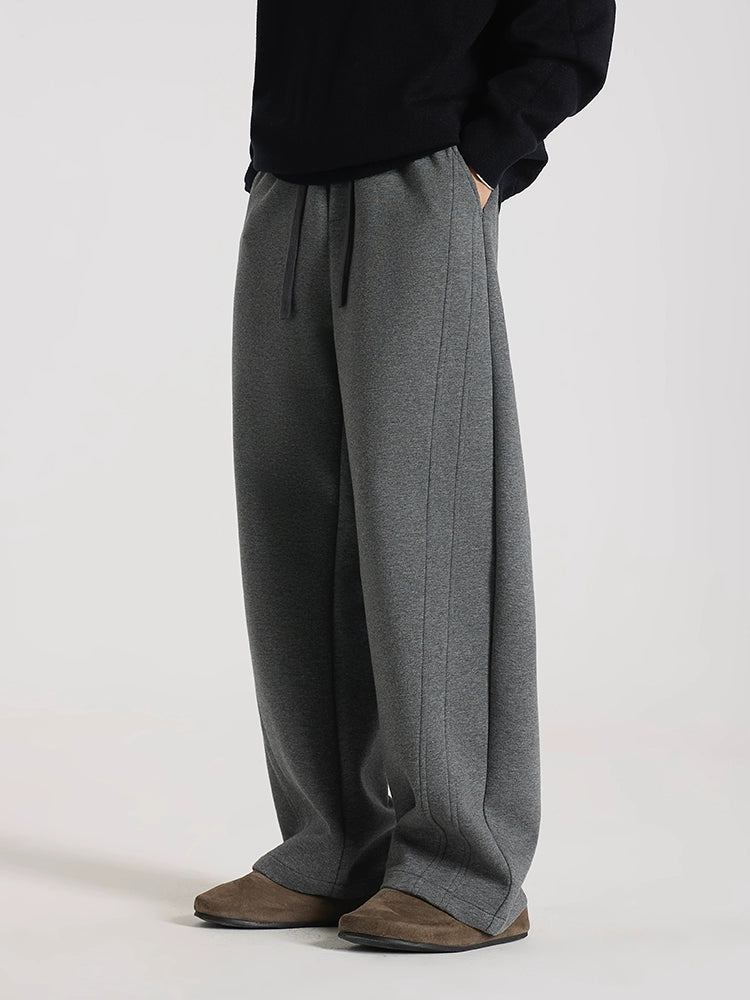 Gui Mousse Air Cotton Silhouette Versatile Casual Straight Pants Comfortable Sweatpants