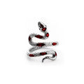 Niche stylesense of design snake-shaped glue ring asymmetrical index finger ring trendy cool snake ring WY8002