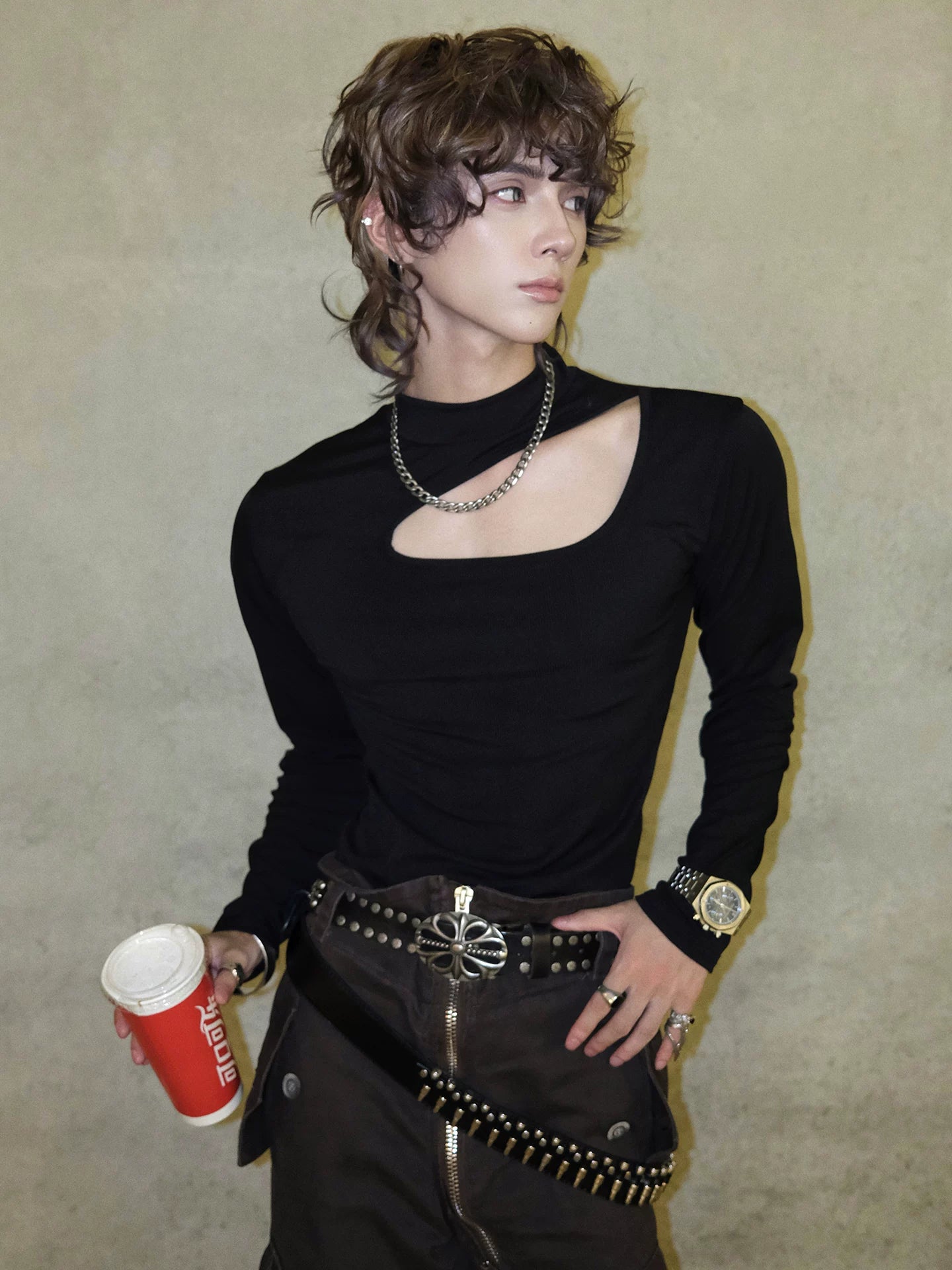 Trendy brand long sleeve t-shirt for men - new spring/autumn korean style casual streetwear ins base layer top sinclub0321