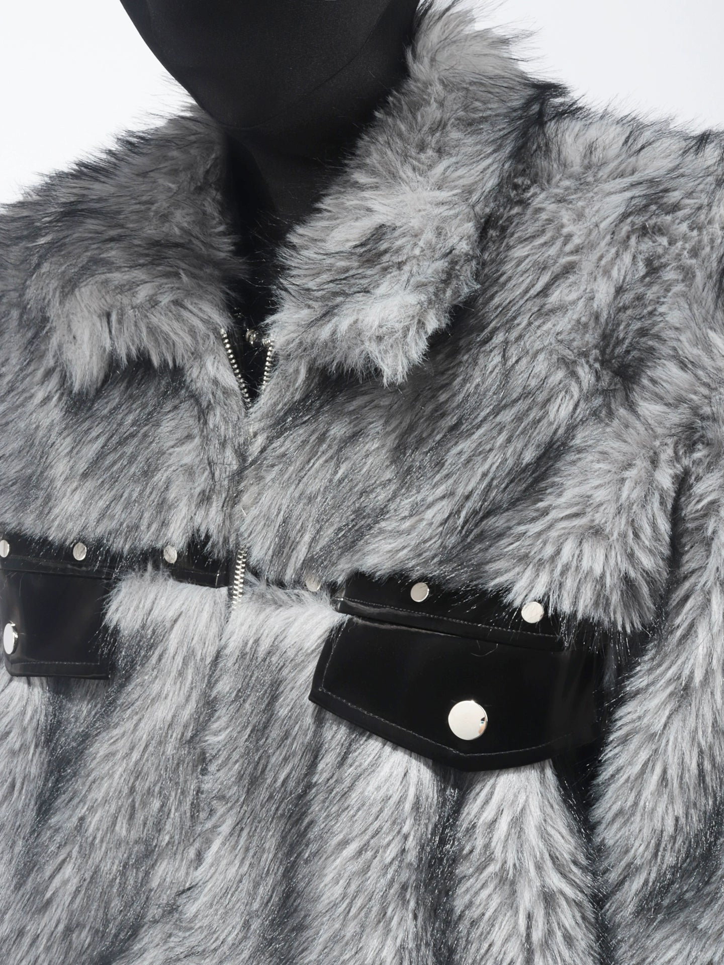 Winter light luxury atmospheric short mink splicing jacket warm temperament senior coat men