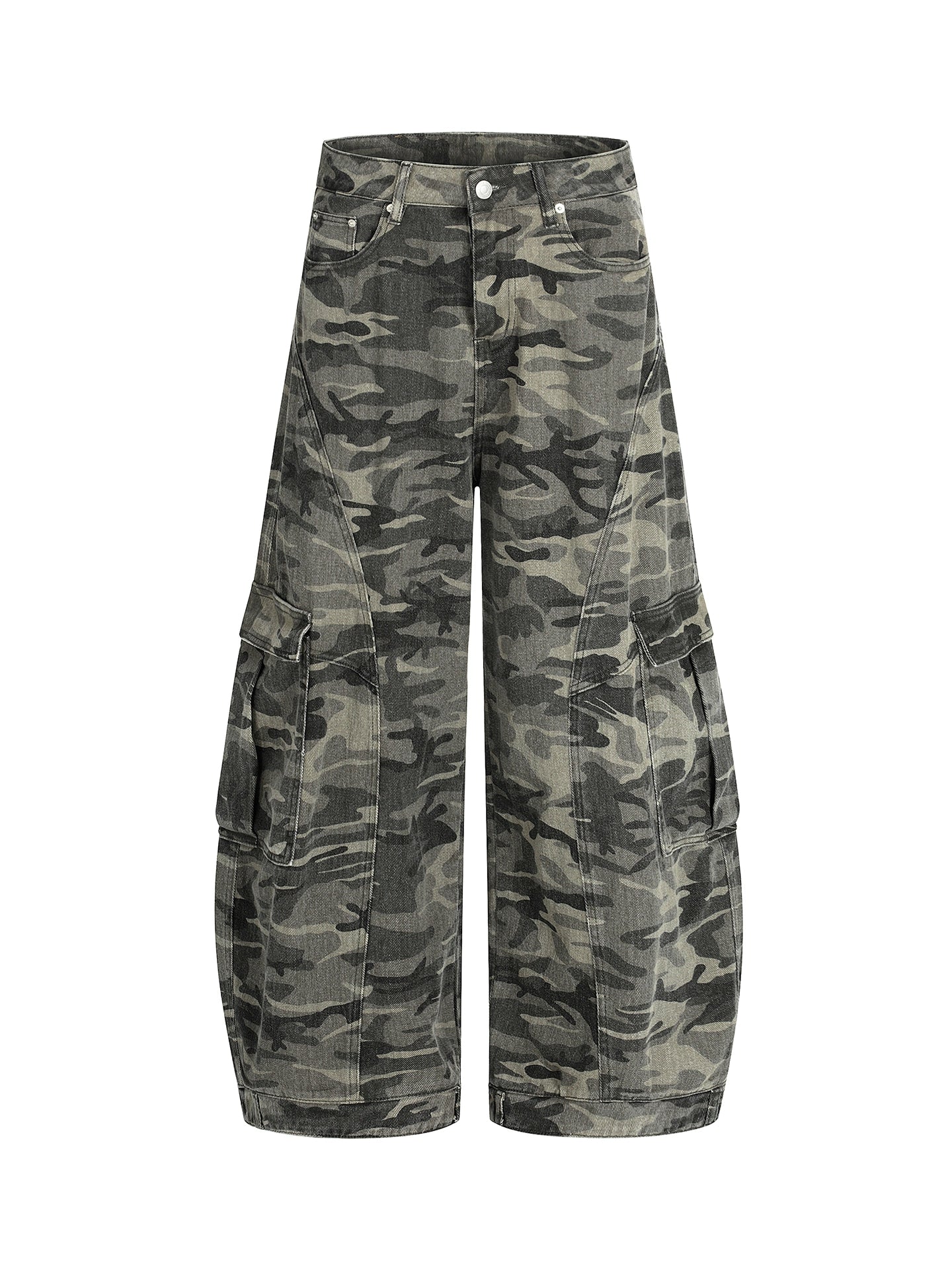 American retro multi-pocket overalls SIN0907