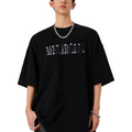 American high street leather embroidered rivet round neck short sleeves  SIN011