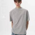 Splicing deconstruction cleanfit short sleeve T-shirt men WY077